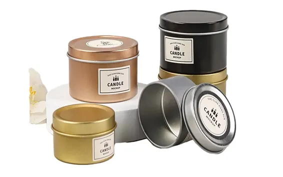 Home fragrance and candle tin packaging by JIAMU