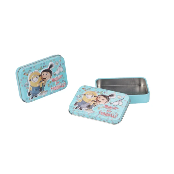 Cartoon Rectangular Tin Box – Custom Printed Metal Gift Packaging by JIAMU