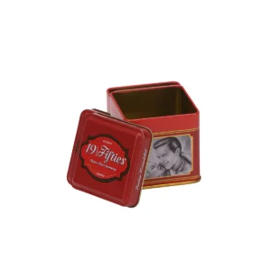 Retro Square Tin Box – Custom Printed Metal Packaging for Men’s Grooming by JIAMU
