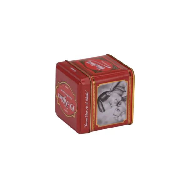 Retro Square Tin Box – Custom Printed Metal Packaging for Men’s Grooming by JIAMU