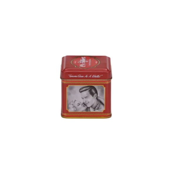 Retro Square Tin Box – Custom Printed Metal Packaging for Men’s Grooming by JIAMU