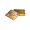 Custom Rectangular Gift Tin Set – Gold Metallic Floral Design