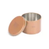 Custom Rose Gold Round Tinplate Tea Canister for Tea, Candy and Gift Packaging