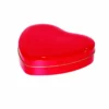 Foto del prodotto della scatola in latta personalizzata a forma di cuore rosso 1 di JIAMU Packaging