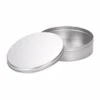 Foto del prodotto di scatola in latta personalizzata rotonda piatta argento 3 di JIAMU Packaging