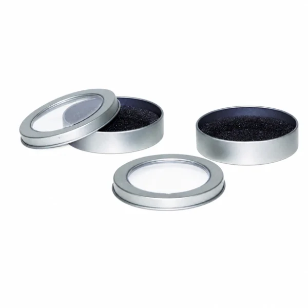 Foto del producto de lata cosmética redonda plateada personalizada 5 por JIAMU Packaging